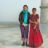 Hélène et une jeune femme indienne, Agra